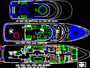 Sport Ship DWG Block for AutoCAD