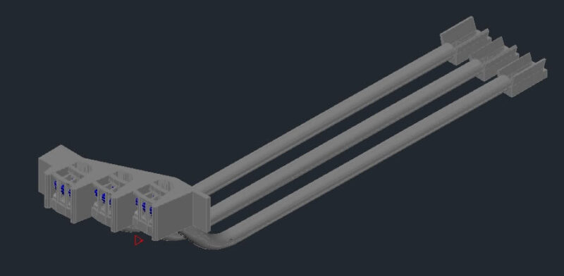 Spout In Tunnels DWG Block for AutoCAD