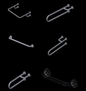 Stainless Steel Bars DWG Block for AutoCAD