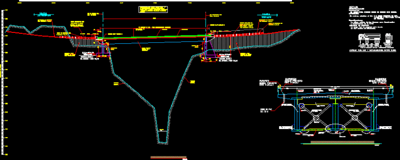 Steel Bridge DWG Block for AutoCAD