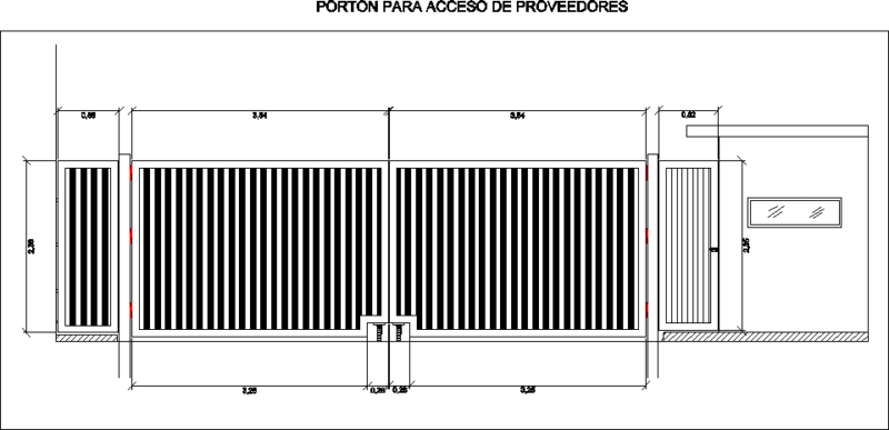 Steel Gate DWG Block for AutoCAD