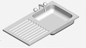 Kitchen Sink 3D DWG Model for AutoCAD • Designs CAD