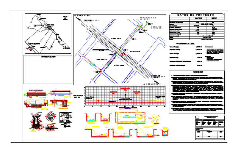 Storm Drain Crossing Road DWG Block for AutoCAD