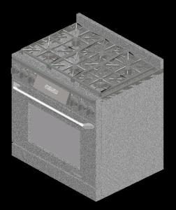 Stove – 3d Kitchen 3D DWG Model for AutoCAD