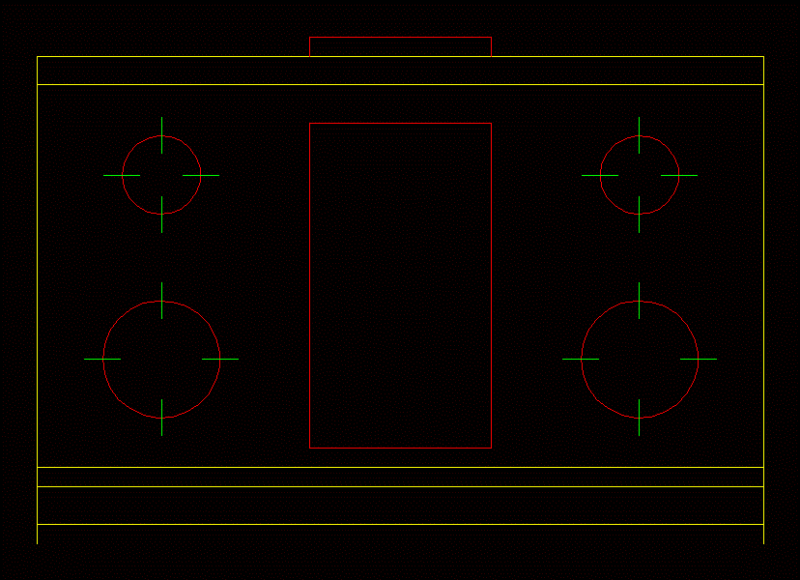 Stove DWG Block for AutoCAD