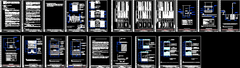 Street Construction Plans, Detour Signage DWG Plan for AutoCAD