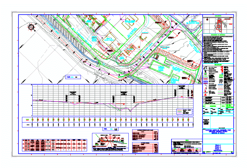 Stretch Station Perimeter Oil Via CoveÑAs DWG Section for AutoCAD