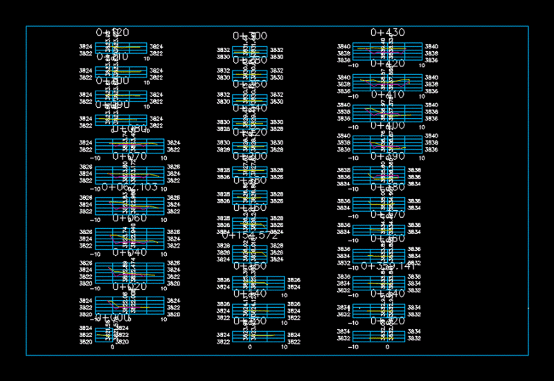 Stroke Longitudinal DWG Block for AutoCAD