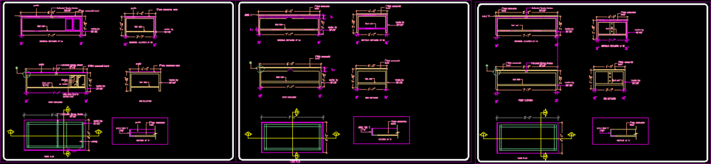 Study Table DWG Plan for AutoCAD