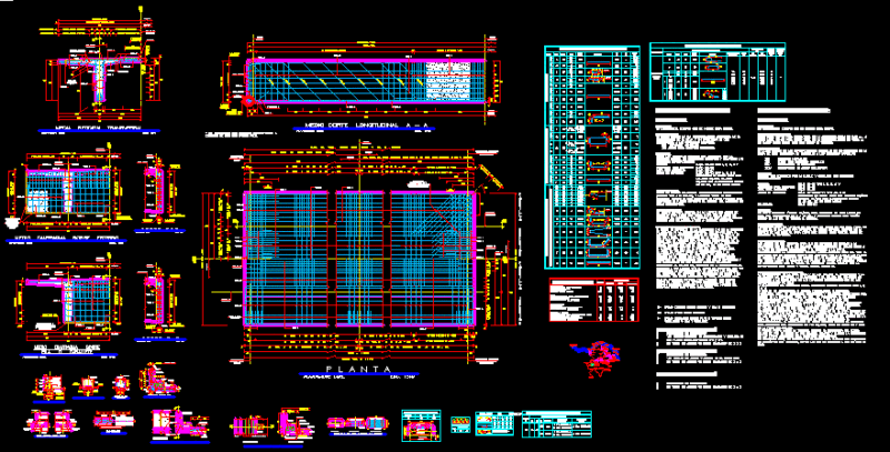 Super-Structures DWG Section for AutoCAD
