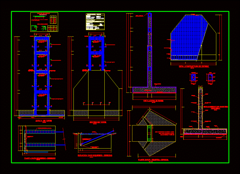 Suspension Bridge DWG Detail for AutoCAD