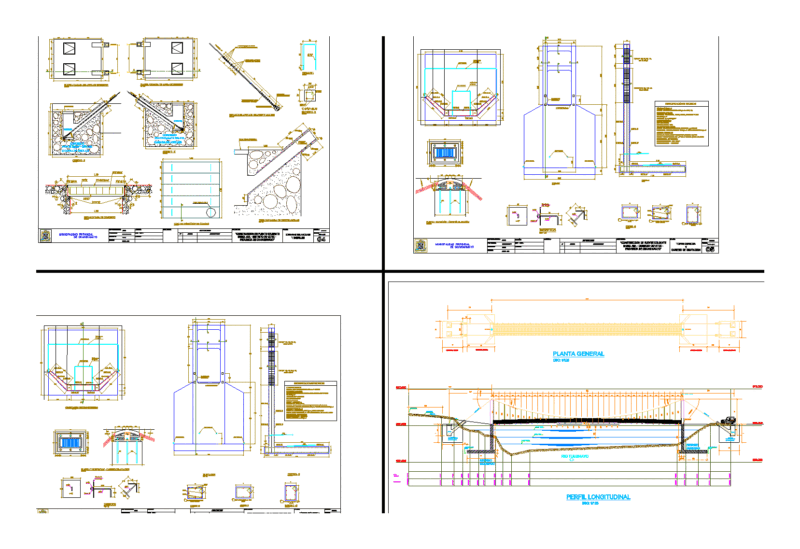 Suspension Bridge Conpleto DWG Block for AutoCAD