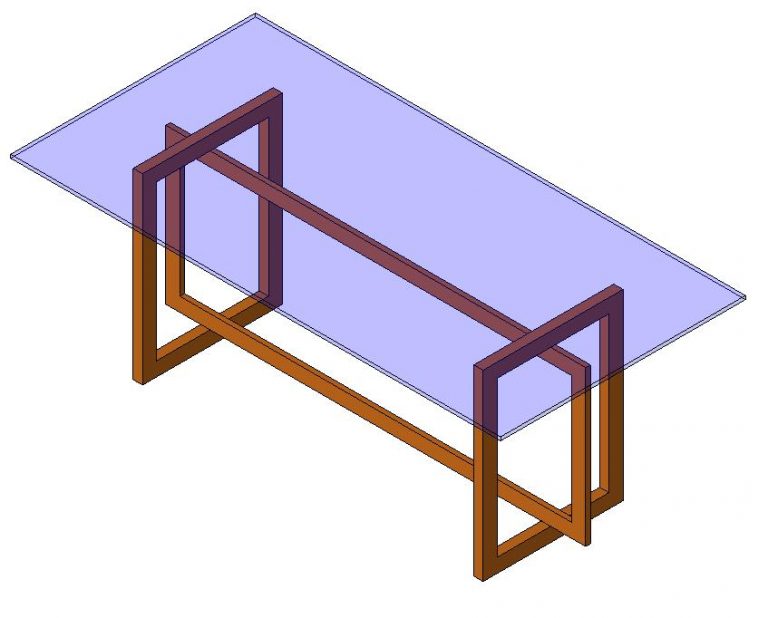 Table 3D DWG Model for AutoCAD • Designs CAD