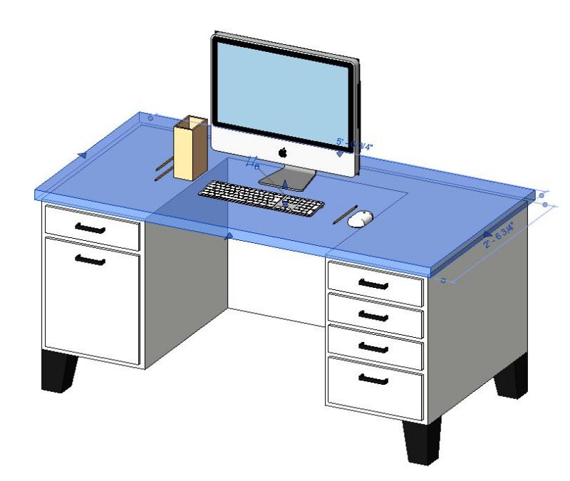 Table 3D DWG Model for AutoCAD