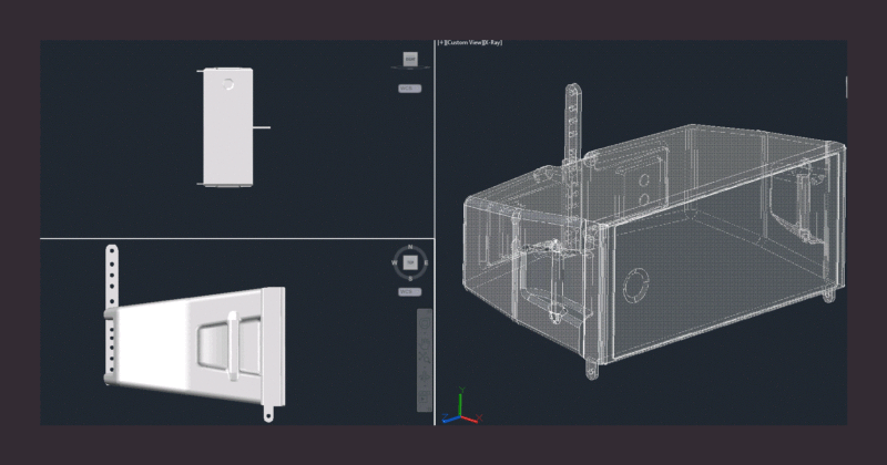 Talking Vertical Stand DWG Block for AutoCAD