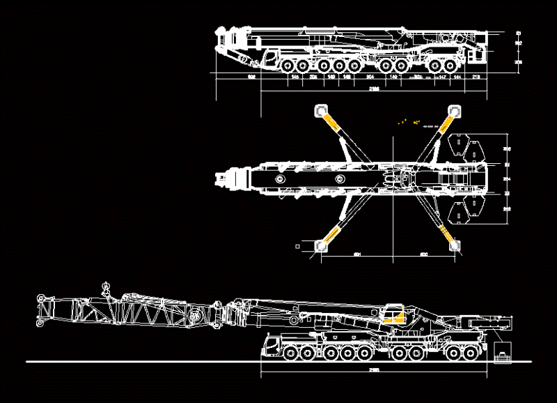 Telescopic Crane DWG Block for AutoCAD