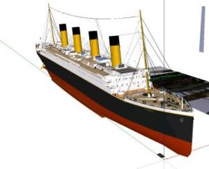 Titanic - Boat 3d Skp Model For Sketchup • Designs Cad