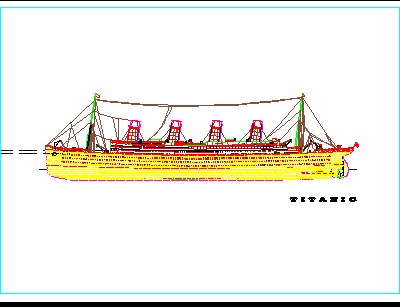 Titanic DWG Elevation for AutoCAD • Designs CAD