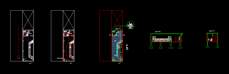 To Step Cafe – Bar DWG Elevation for AutoCAD