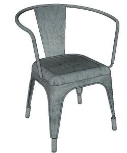Tolix Chair 3D SKP Model for SketchUp
