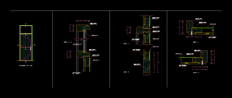 Tongued And Grooved Gate DWG Block for AutoCAD