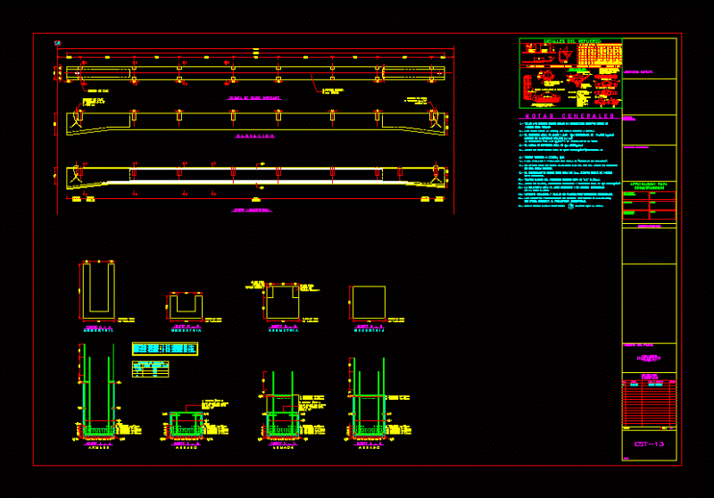 Trabe Protante DWG Block for AutoCAD