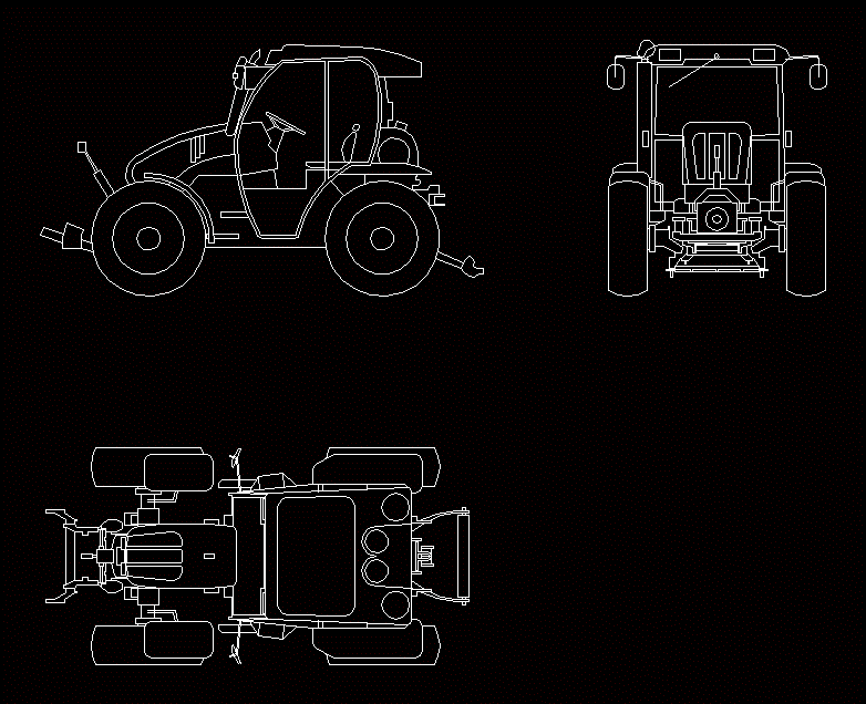 Tractor Mounty 2D DWG Plan for AutoCAD • Designs CAD