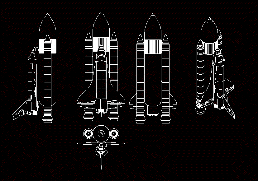 Transbordador Shuttle - Mk2 DWG Plan for AutoCAD • Designs CAD