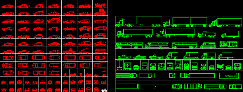 Transport Block DWG Block for AutoCAD