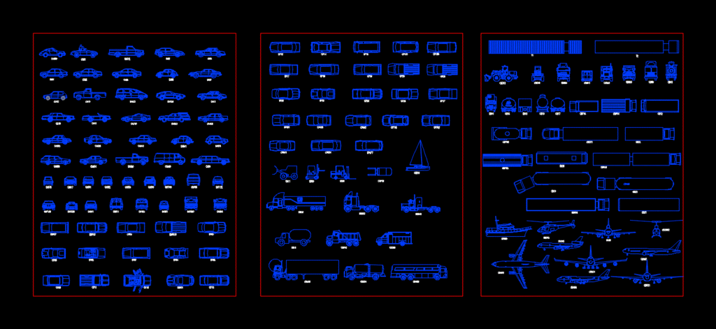 Transport Vehicles DWG Model for AutoCAD