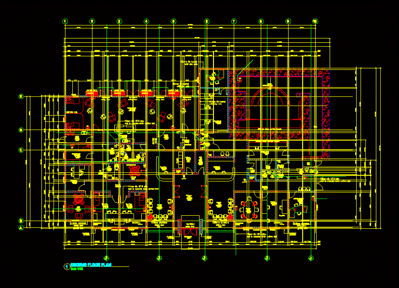 Treatment Facility For Radiation Oncology DWG Block for AutoCAD
