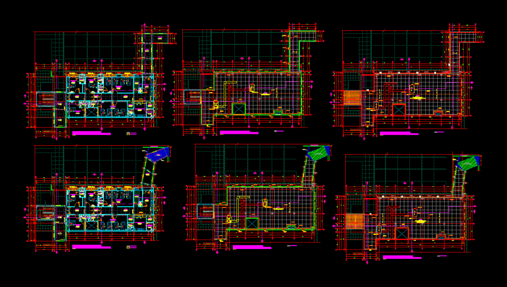 Treatment Pavilion Tbc DWG Block for AutoCAD