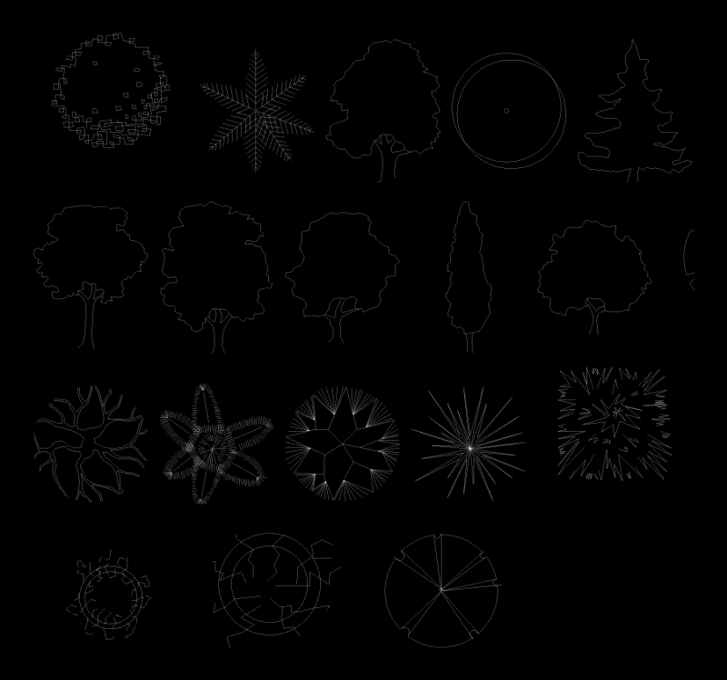 Tree DWG Block for AutoCAD
