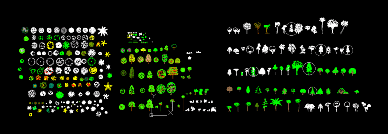 Trees 2D DWG Block for AutoCAD