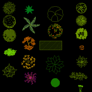 Trees - Plants DWG Block for AutoCAD | Designs CAD
