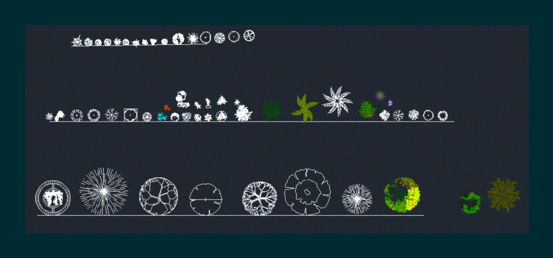 Trees DWG Block for AutoCAD