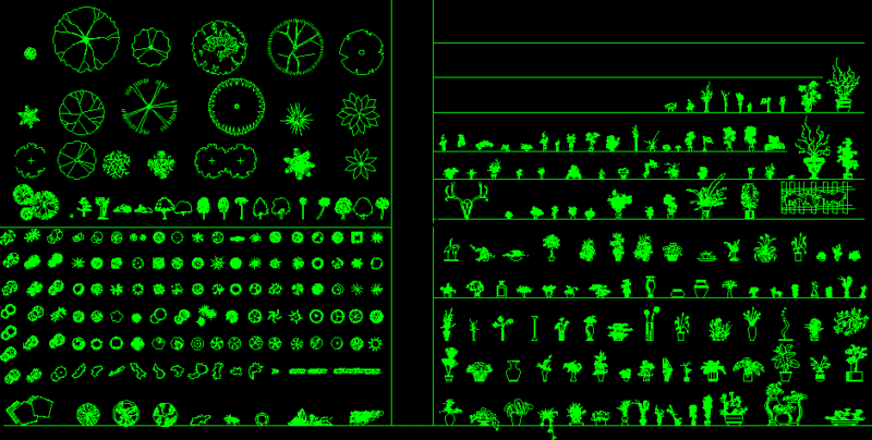 Trees DWG Detail for AutoCAD