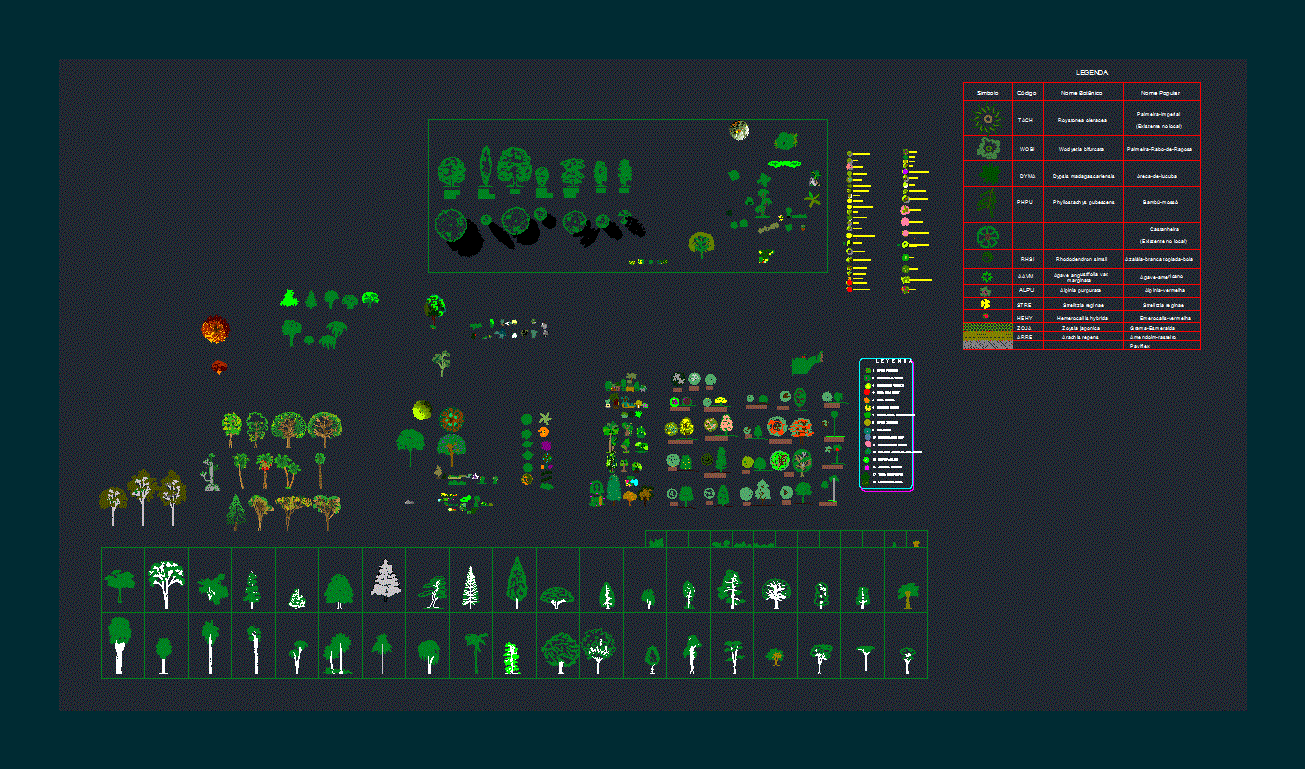 Trees DWG Plan for AutoCAD • Designs CAD