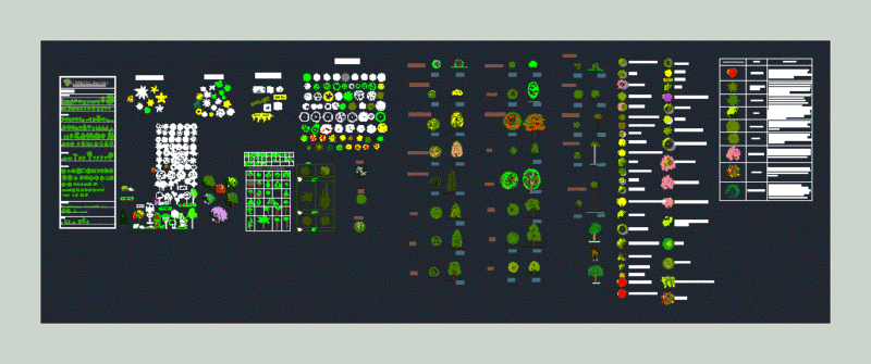 Trees DWG Plan for AutoCAD