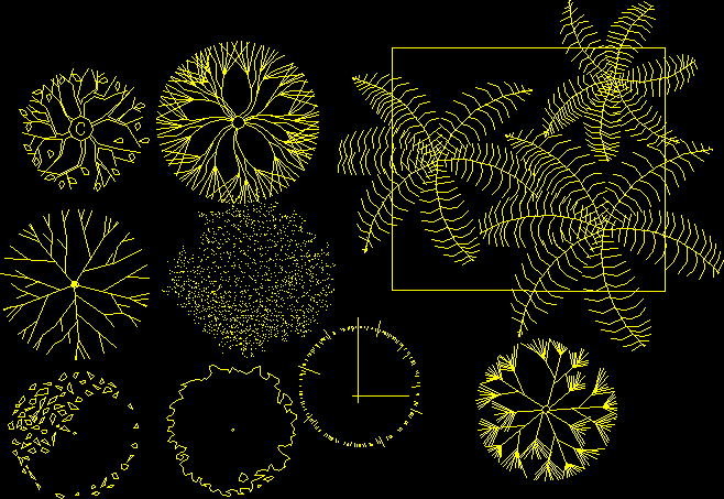 Trees and House Plants 2D DWG Block for AutoCAD • Designs CAD