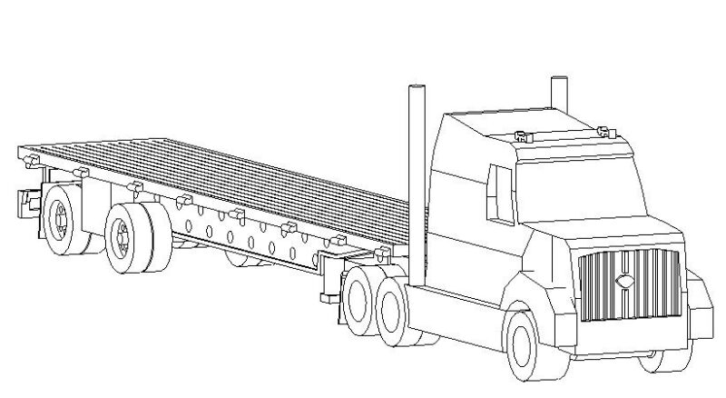 Truck 3D DWG Model for AutoCAD