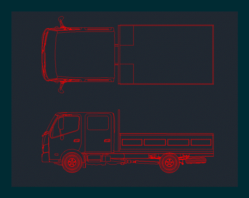 Truck DWG Block for AutoCAD