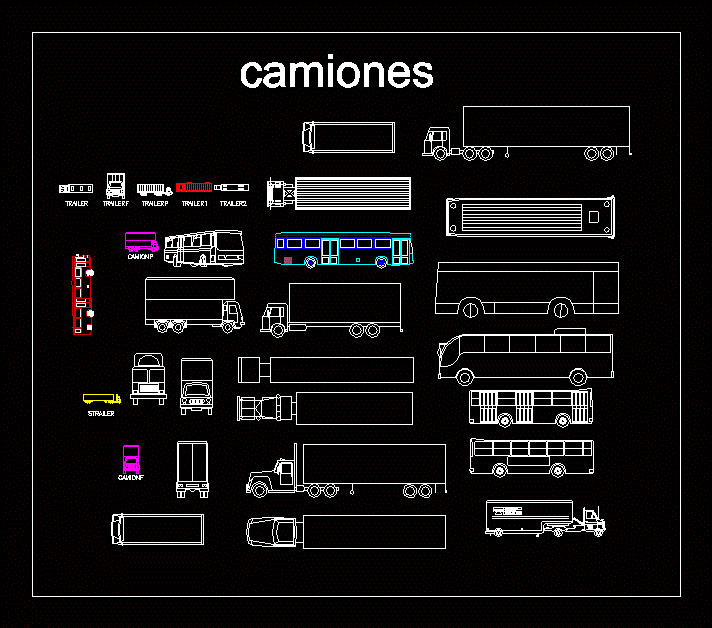 Trucks DWG Plan for AutoCAD • Designs CAD