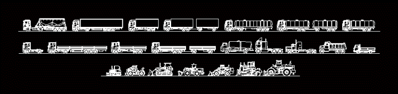 Trucks DWG Block for AutoCAD