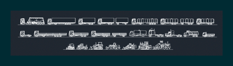 Trucks DWG Block for AutoCAD