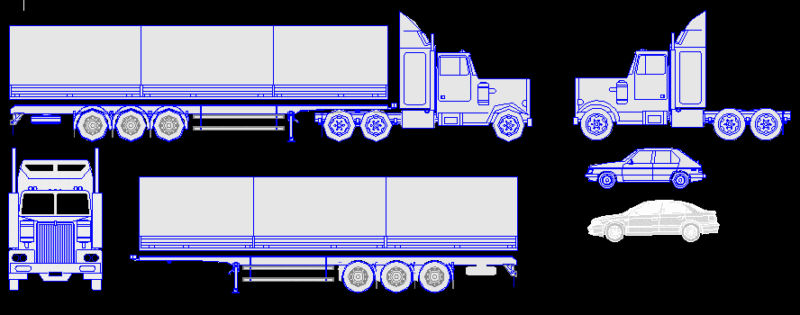 Trucks – Views DWG Elevation for AutoCAD