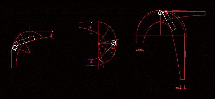 mechanical cad block â€¢ for Truck Designs CAD DWG Turning Block Radius AutoCAD