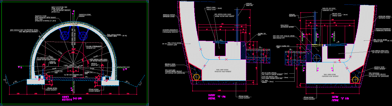 Tunnel Subassembly DWG Block for AutoCAD • Designs CAD