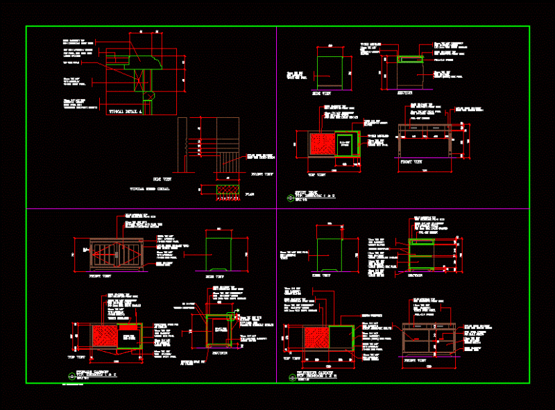 Tv DWG Detail for AutoCAD