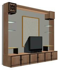 Modern Full Wall Tv Cabinet 3d Max Model For 3d Studio Max Designs Cad